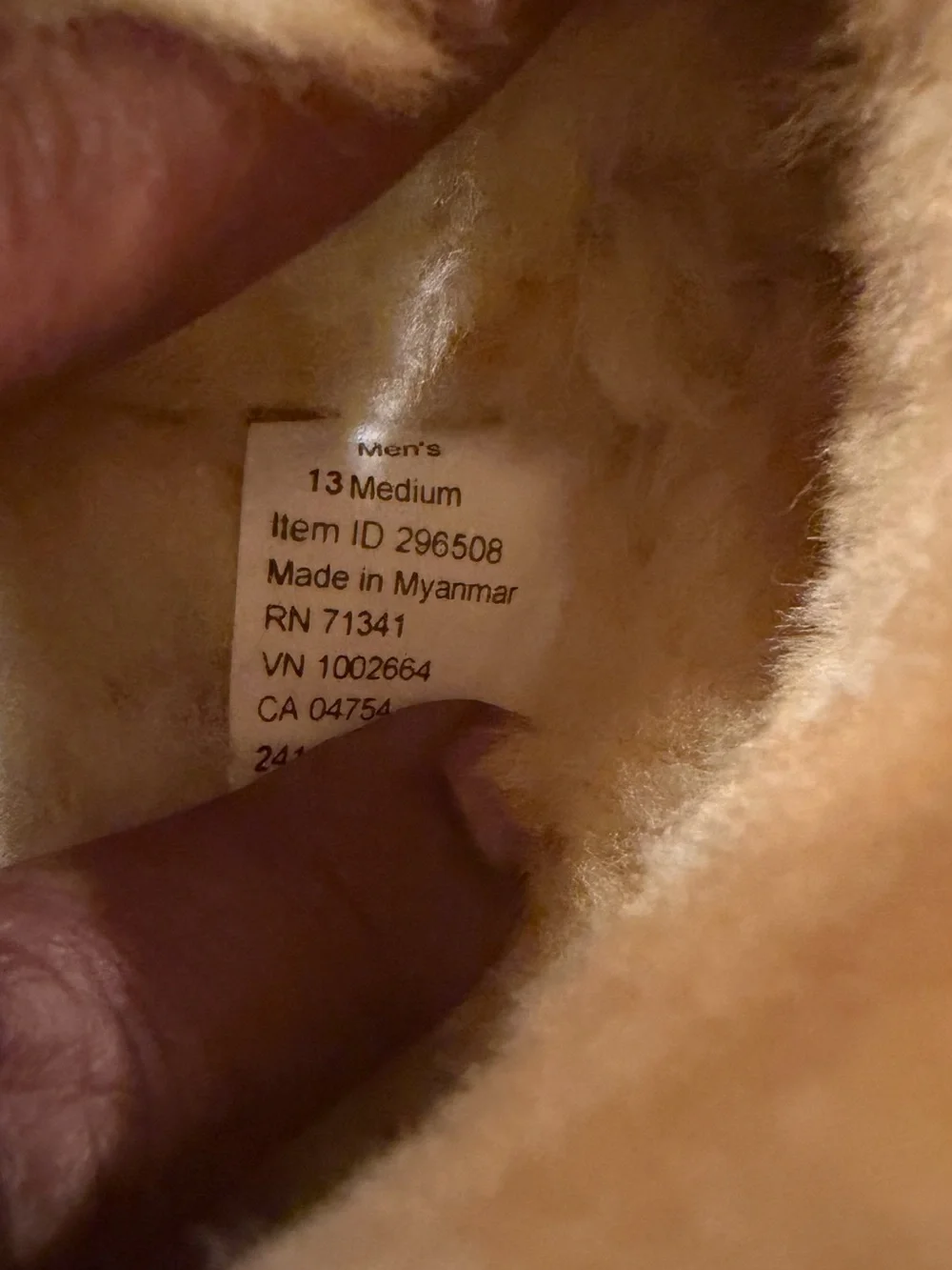 L.L. Bean Chestnut Suede Shearling Moccasin Slippers